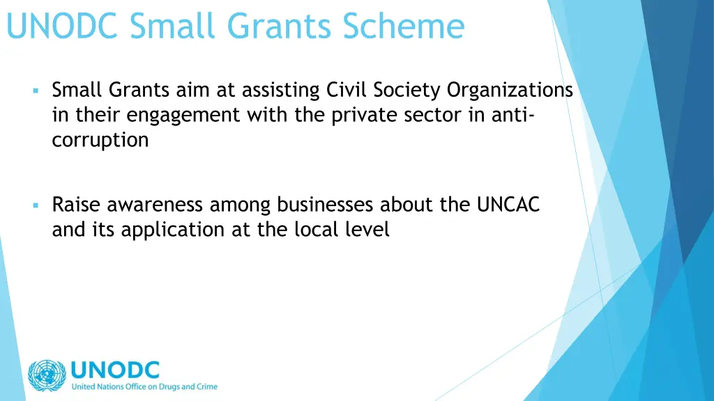 unodc small grants scheme 1