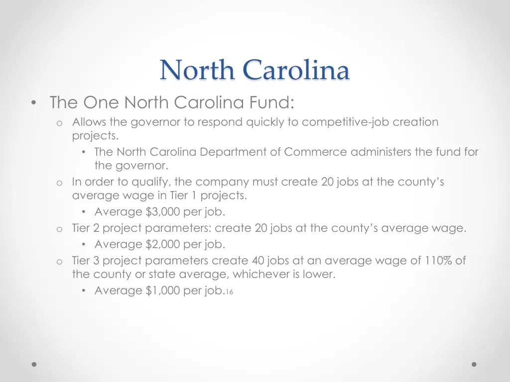 north carolina 1