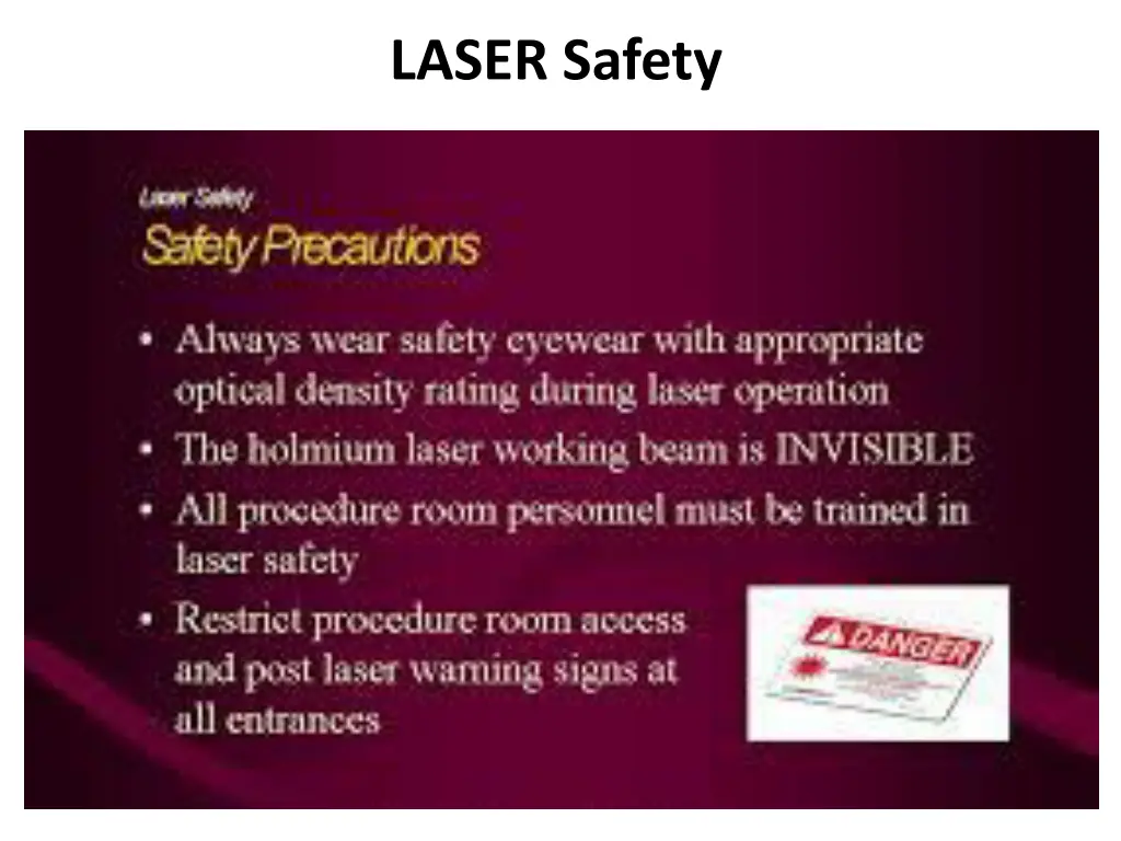 laser safety