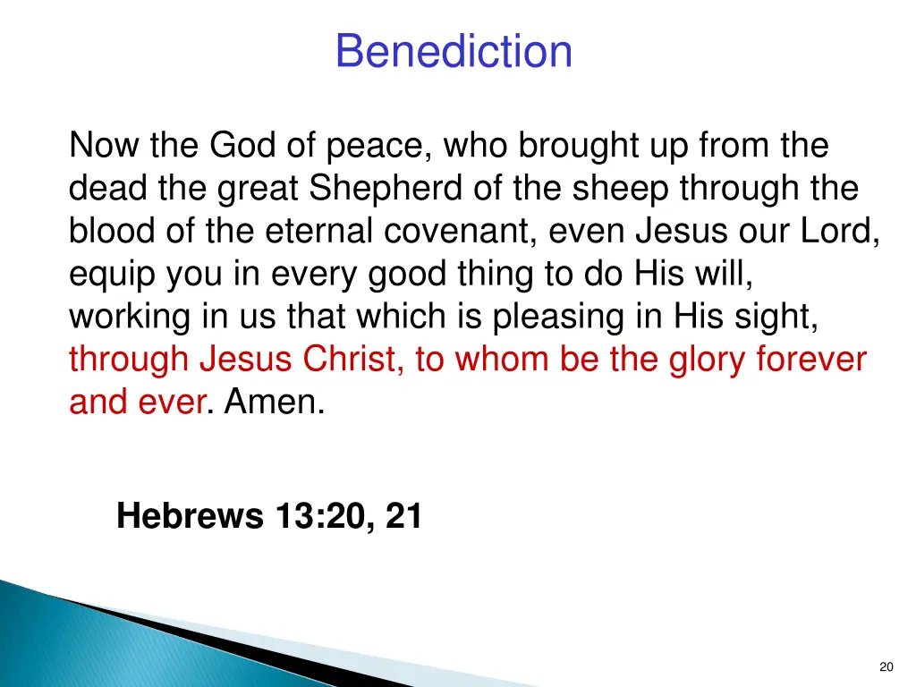 benediction