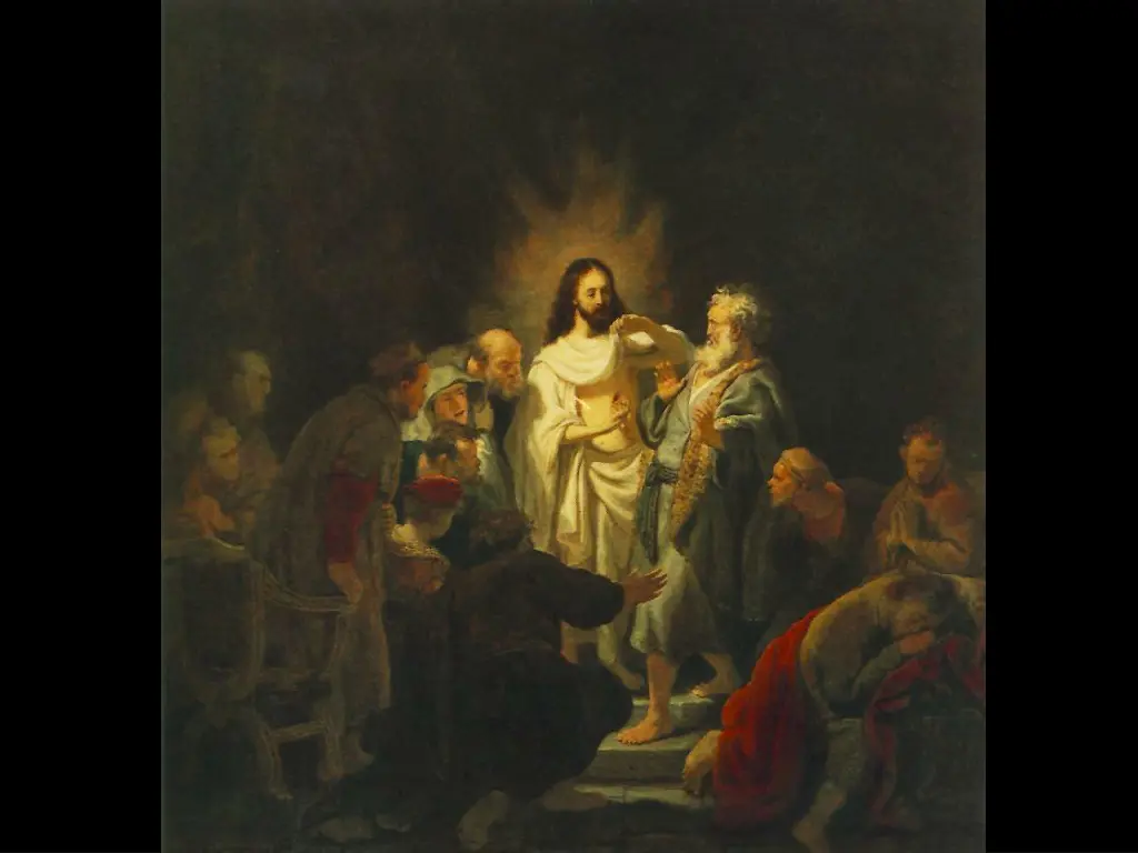 rembrandt incredulity of st thomas 50cm