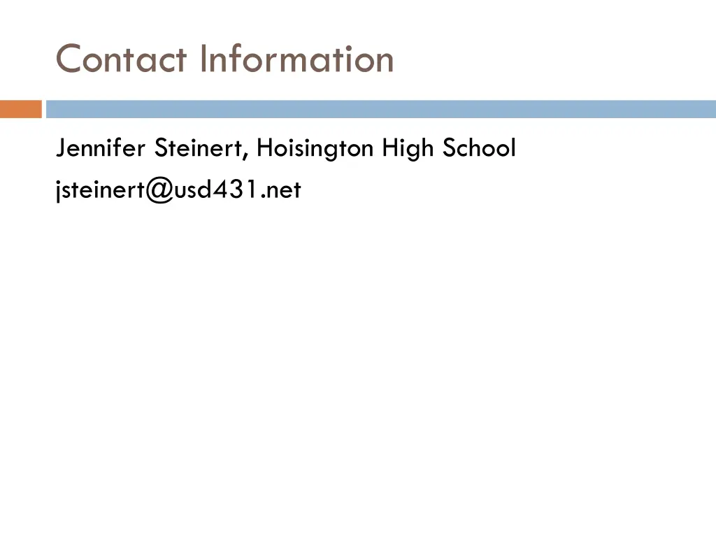contact information