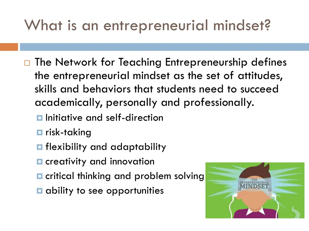 what is an entrepreneurial mindset