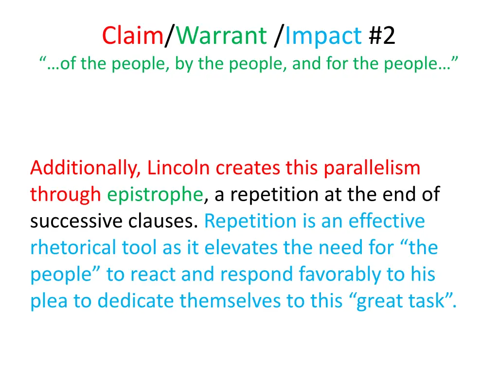 claim warrant impact 2 of the people