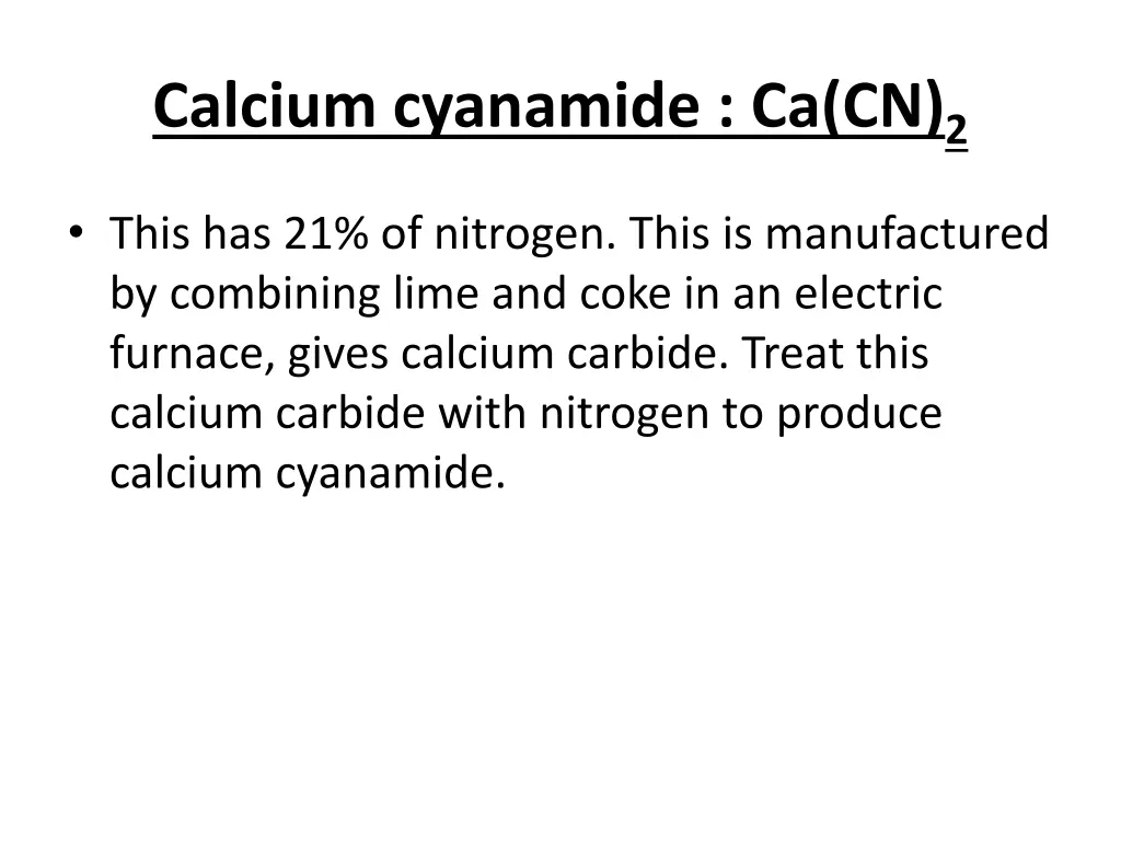 calcium cyanamide ca cn 2