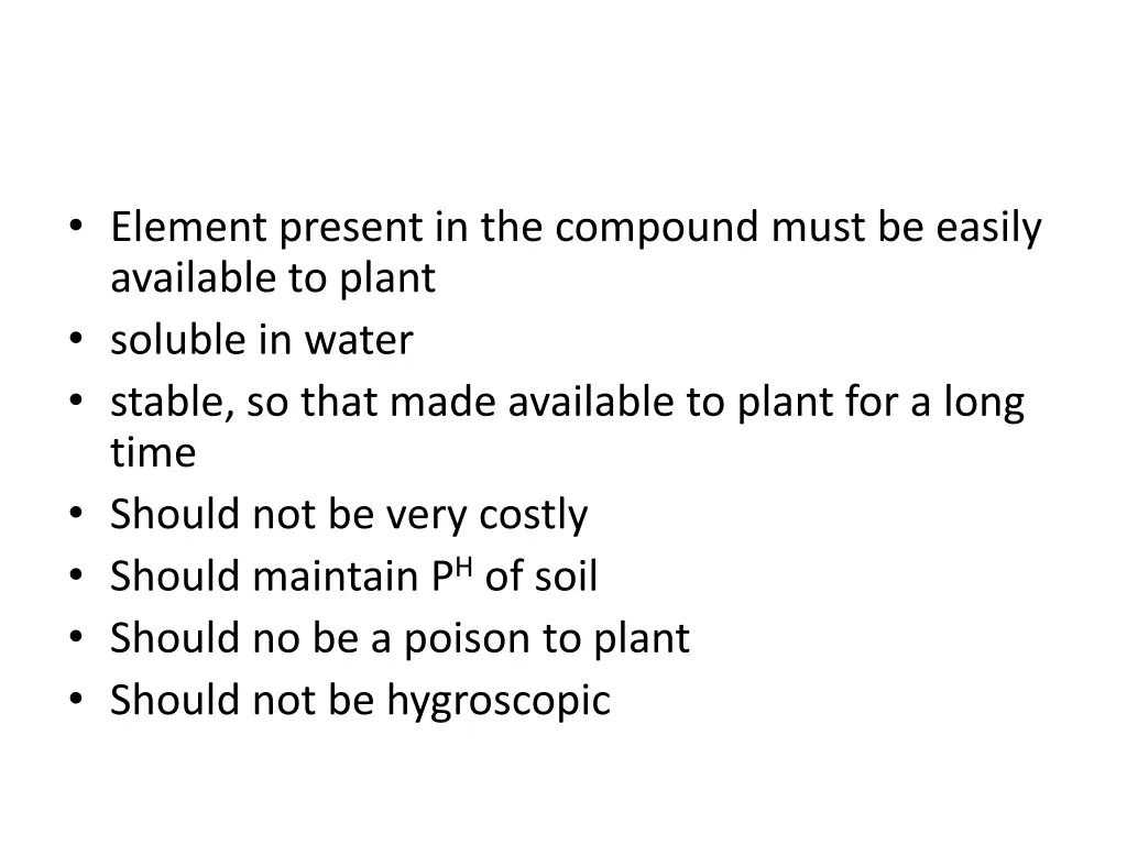 element present in the compound must be easily