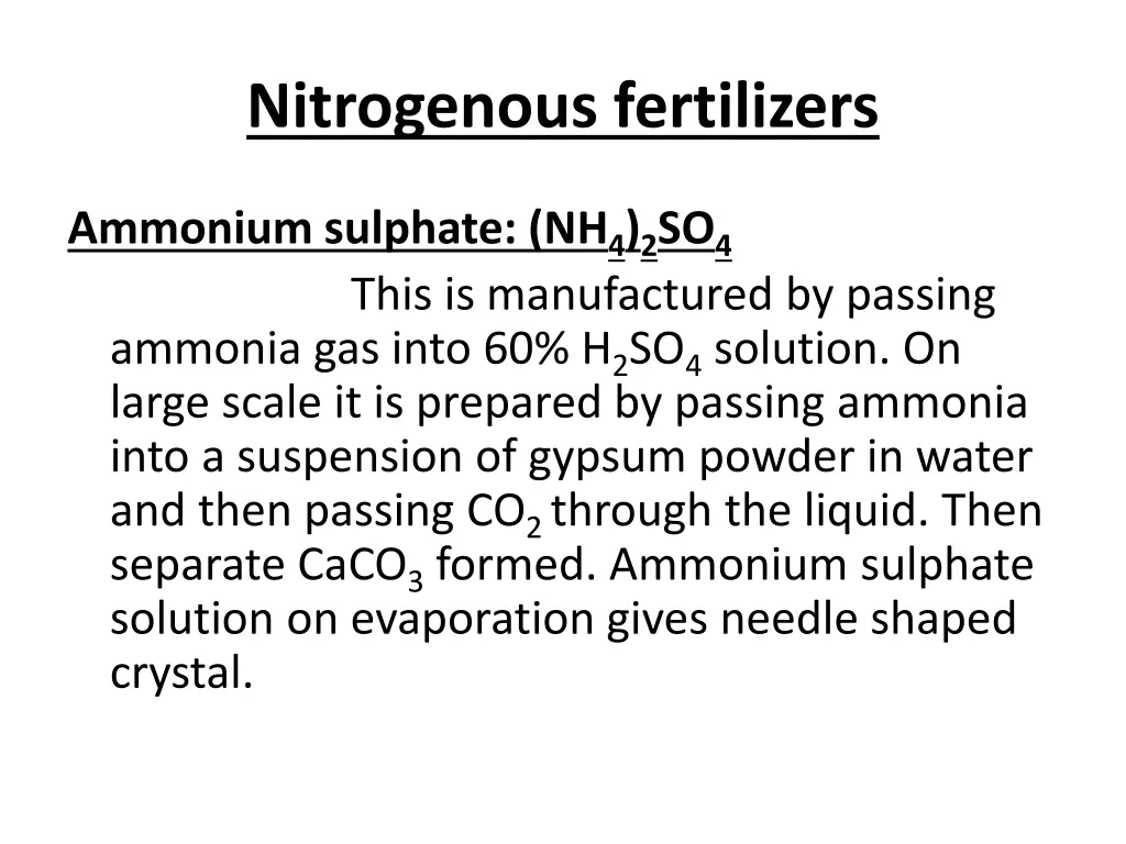 nitrogenous fertilizers