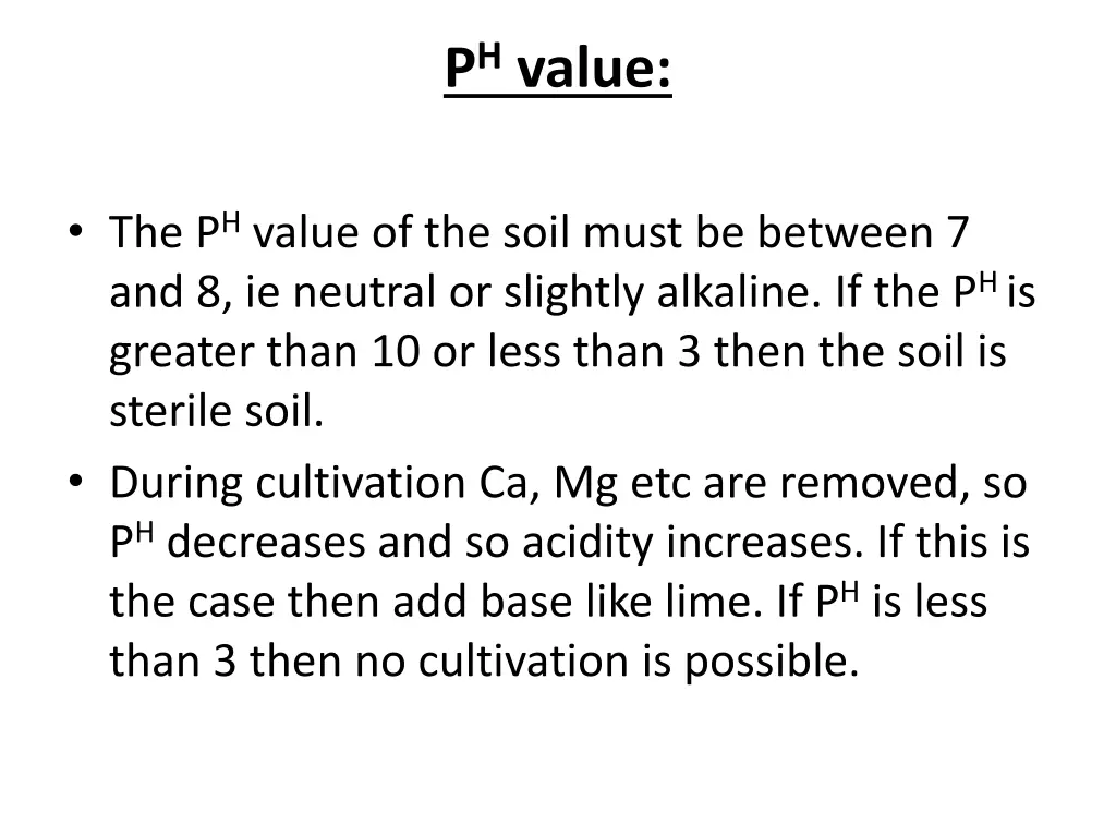 p h value
