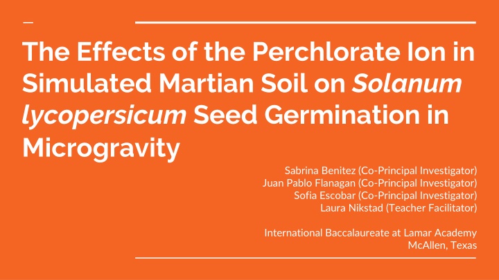 the effects of the perchlorate ion in simulated