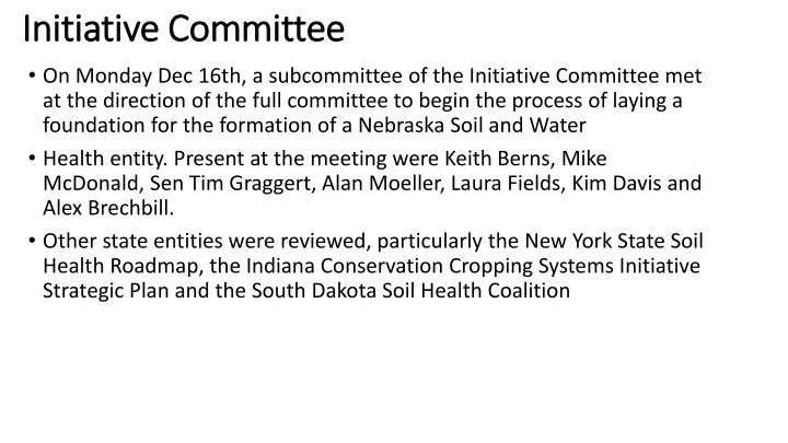 initiative committee initiative committee