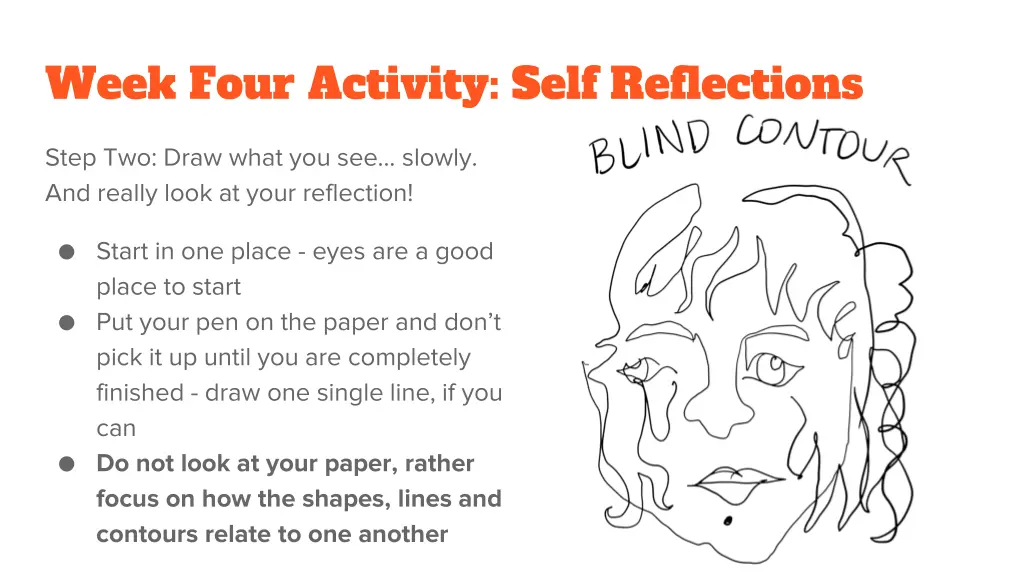 week four activity self reflections