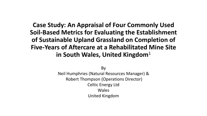 case study an appraisal of four commonly used