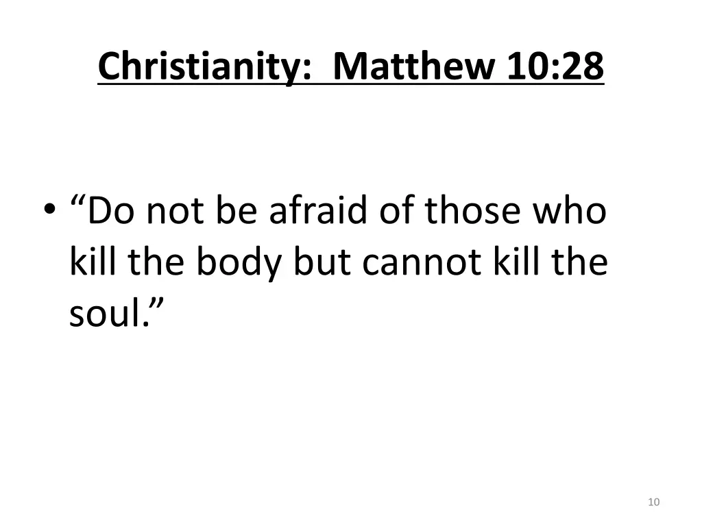 christianity matthew 10 28