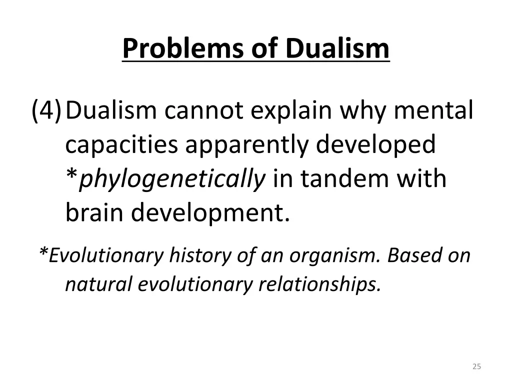 problems of dualism 5