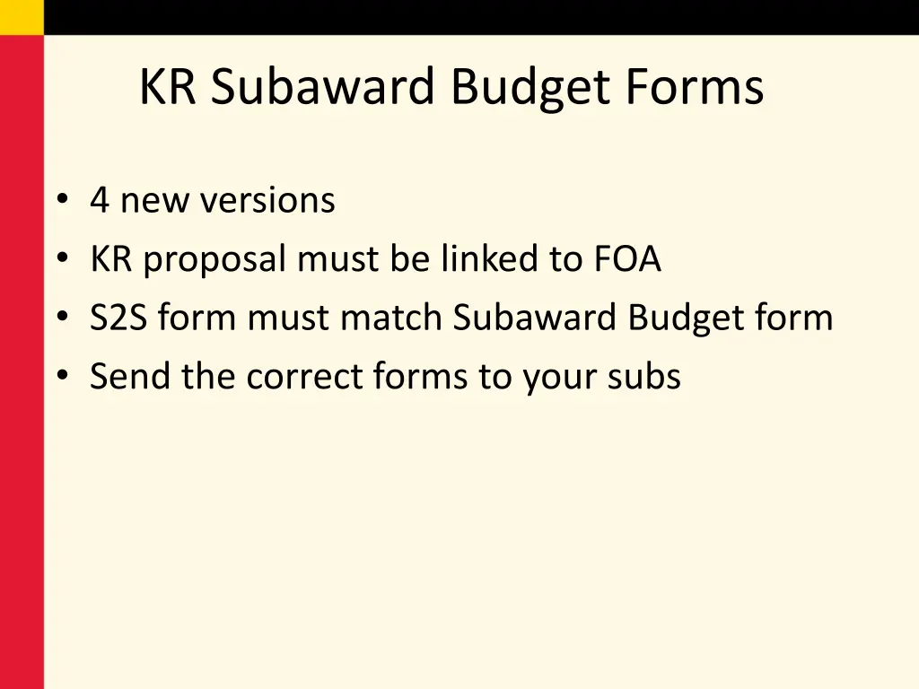 kr subaward budget forms
