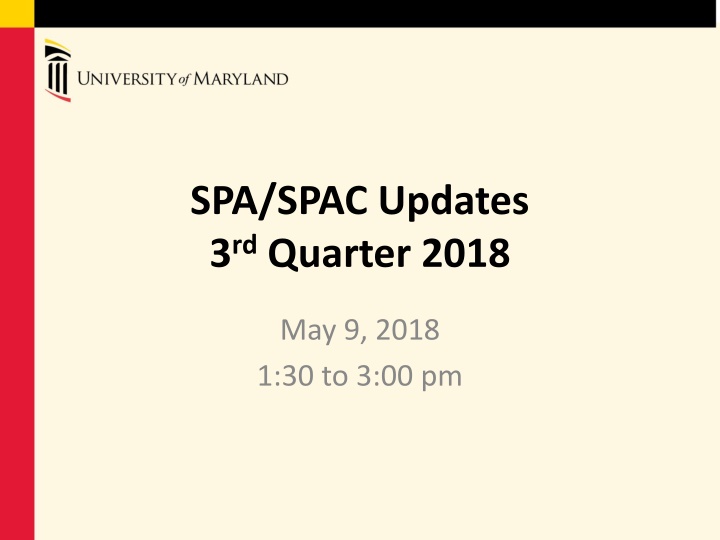 spa spac updates 3 rd quarter 2018