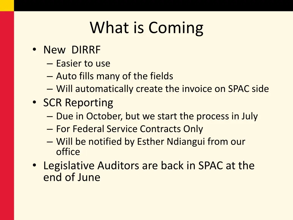 what is coming new dirrf easier to use auto fills