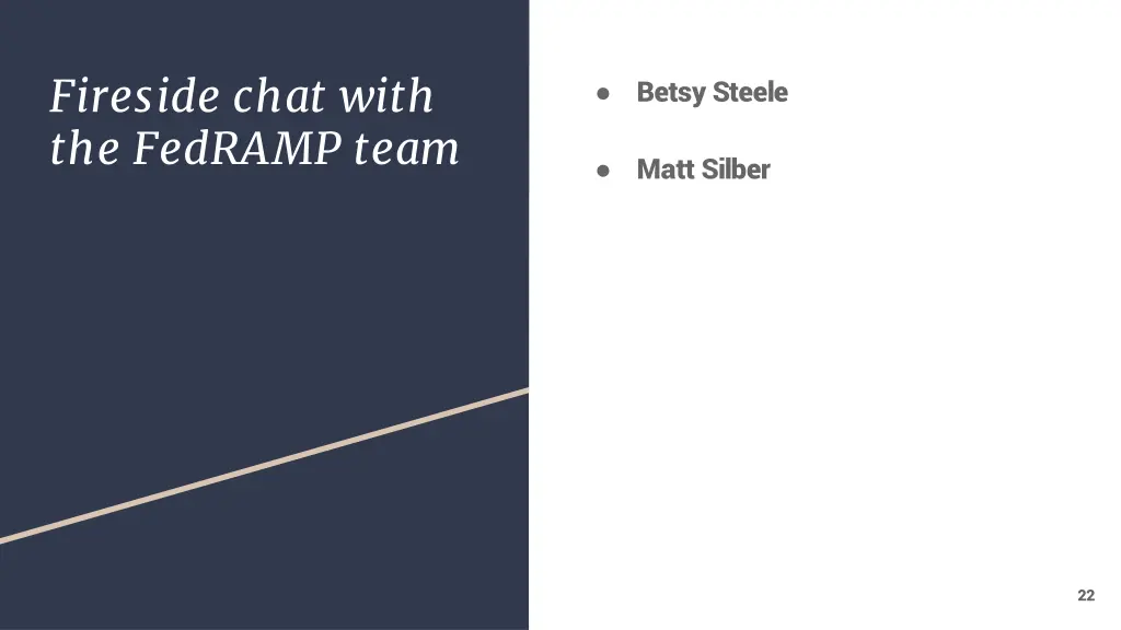 fireside chat with the fedramp team