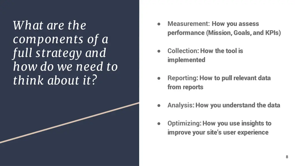 what are the components of a full strategy