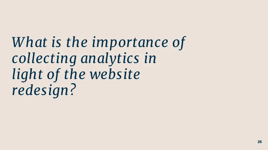 what is the importance of collecting analytics
