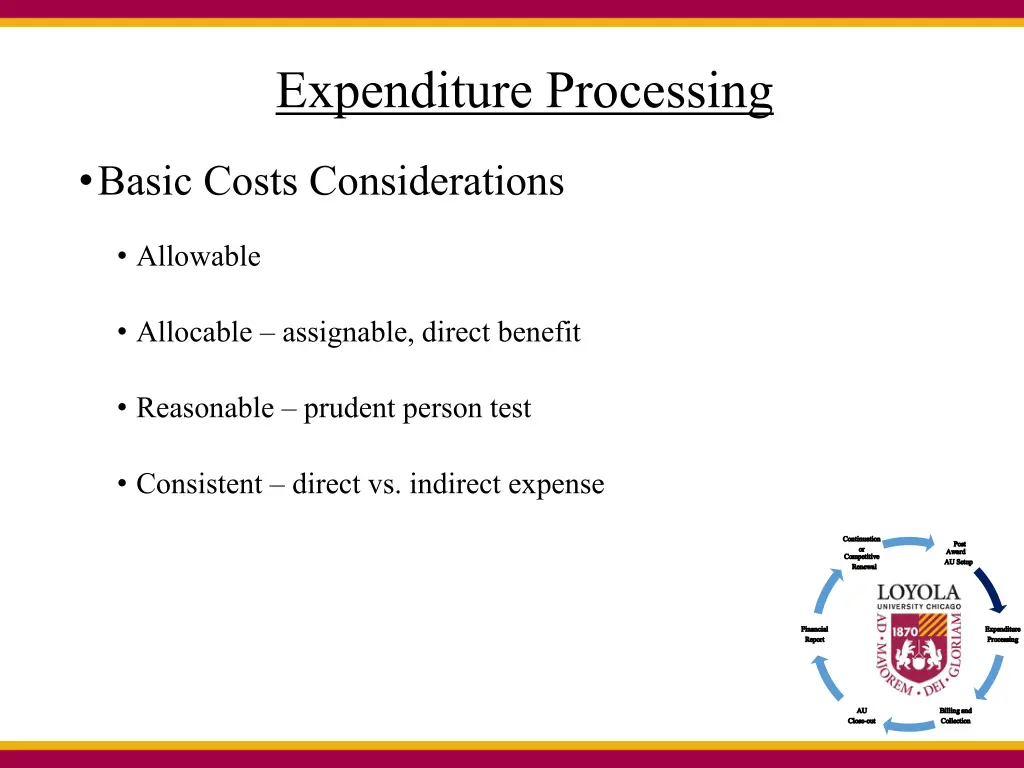 expenditure processing