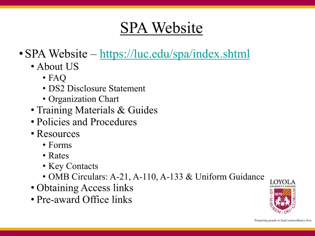 spa website