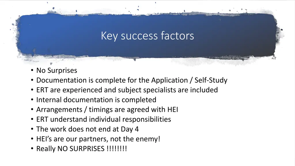 key success factors
