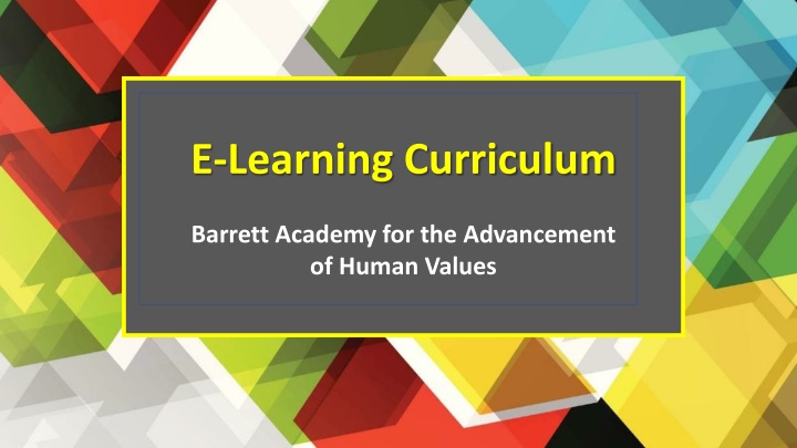 e learning curriculum