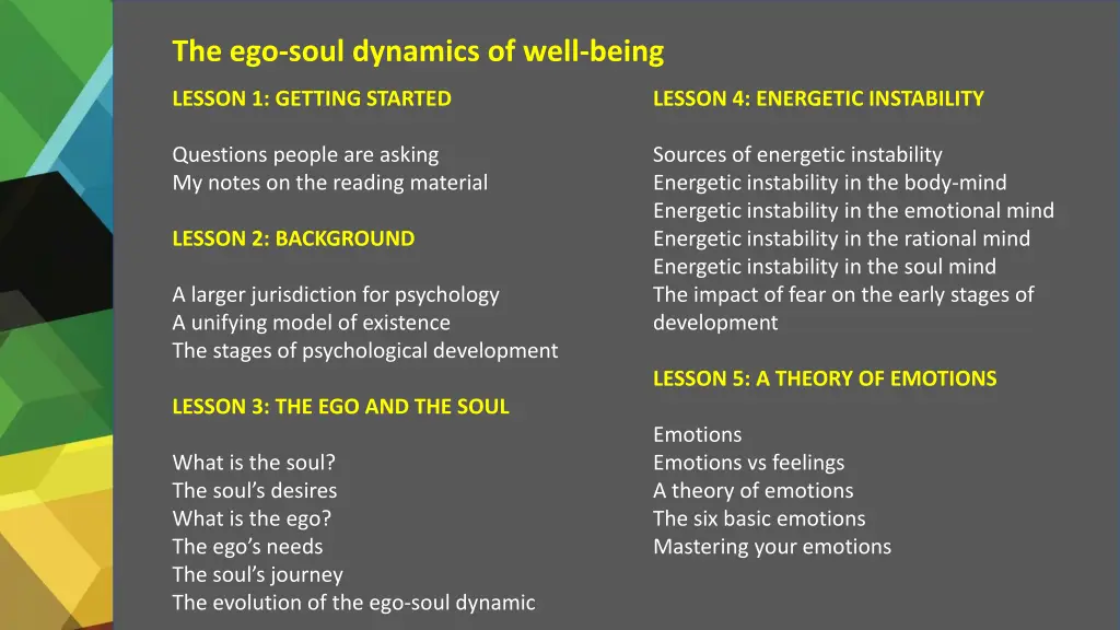 the ego soul dynamics of well being 1