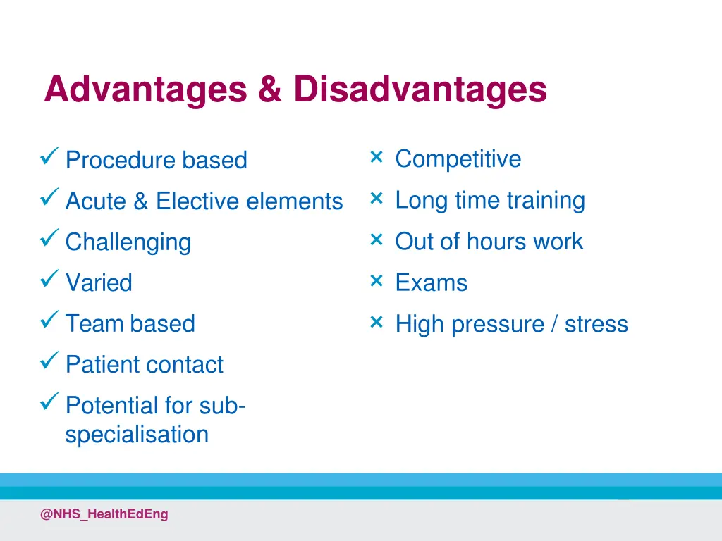 advantages disadvantages