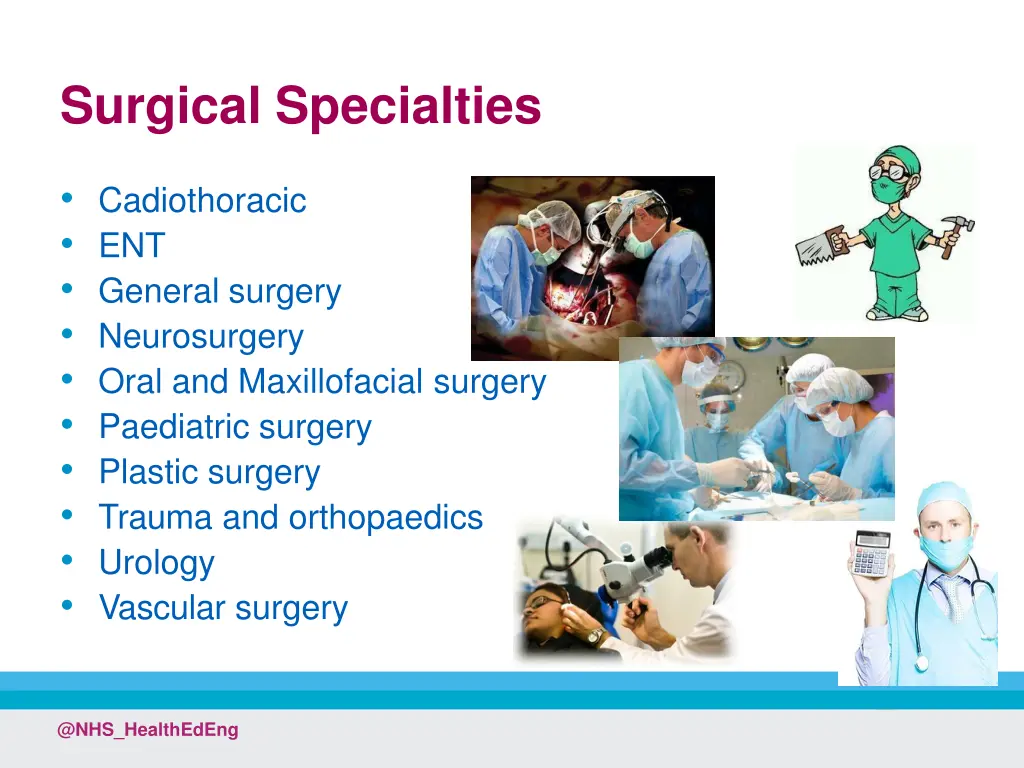 surgical specialties