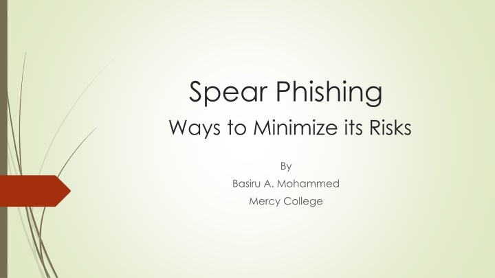 spear phishing ways to minimize its risks