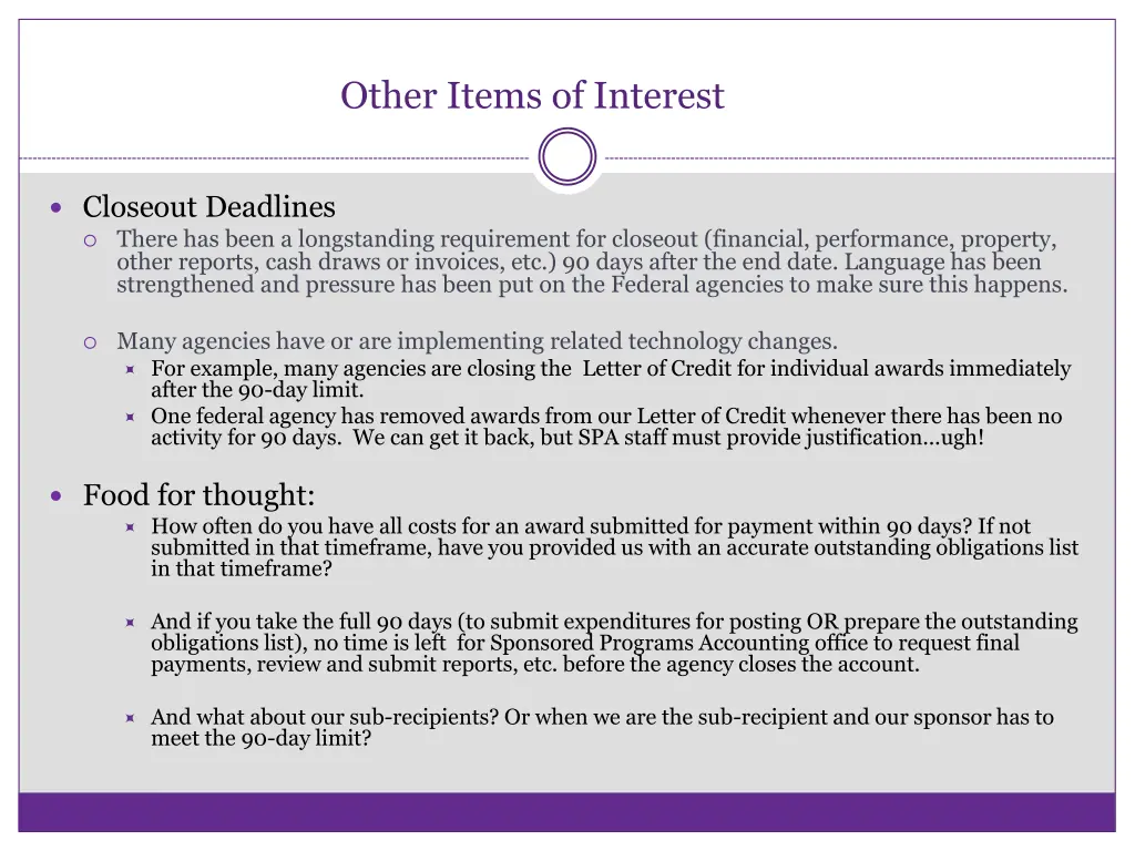 other items of interest 3