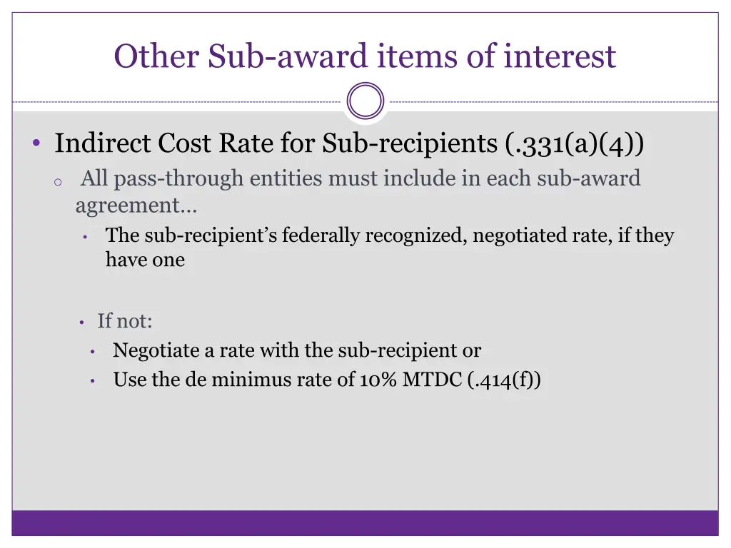 other sub award items of interest 1