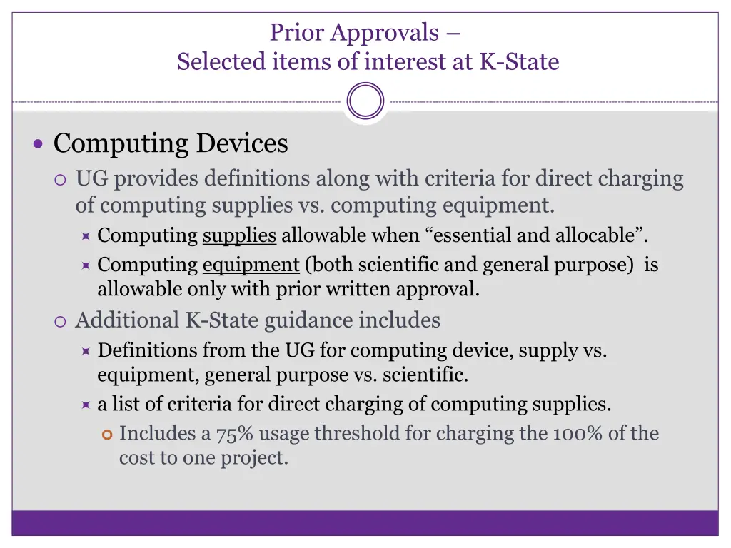 prior approvals selected items of interest 1
