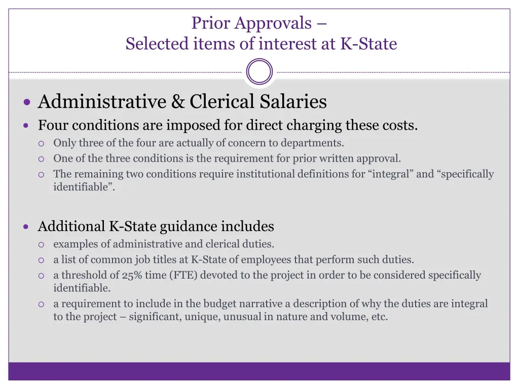 prior approvals selected items of interest