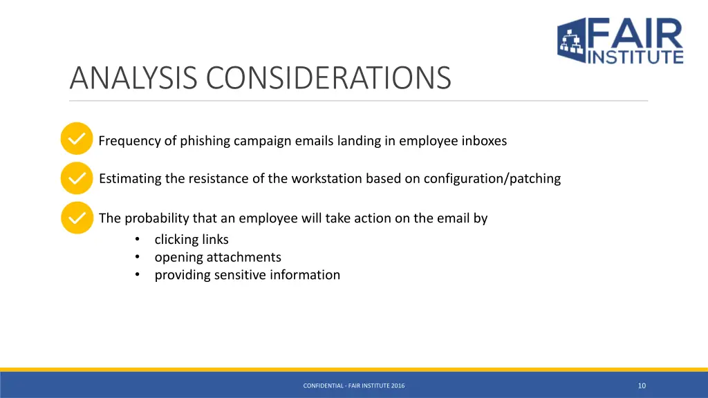 analysis considerations