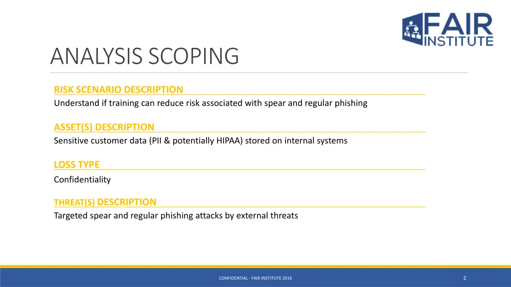 analysis scoping