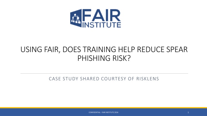 using fair does training help reduce spear