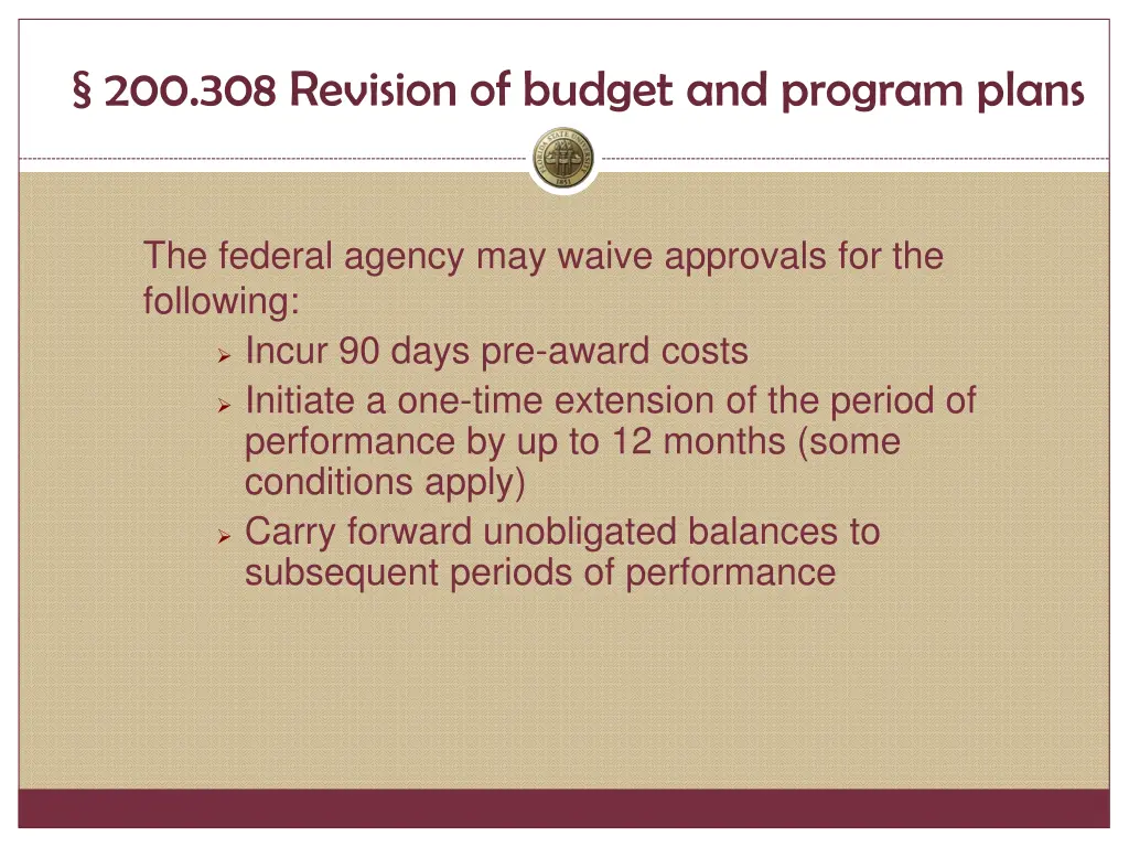 200 308 revision of budget and program plans 1