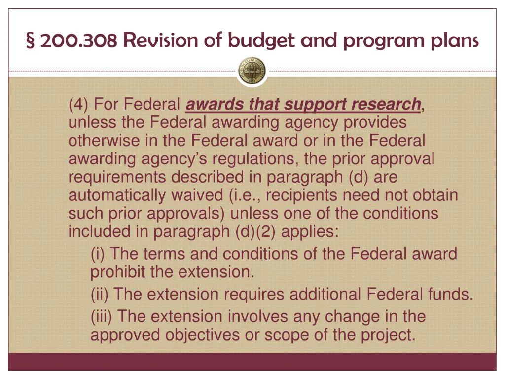 200 308 revision of budget and program plans 2