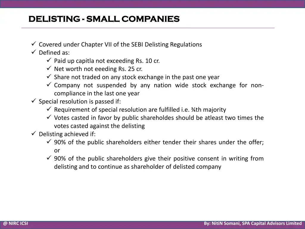 delisting delisting small companies small