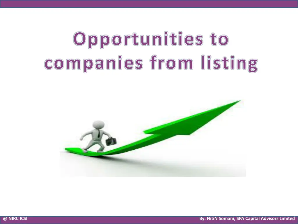 opportunities to companies from listing