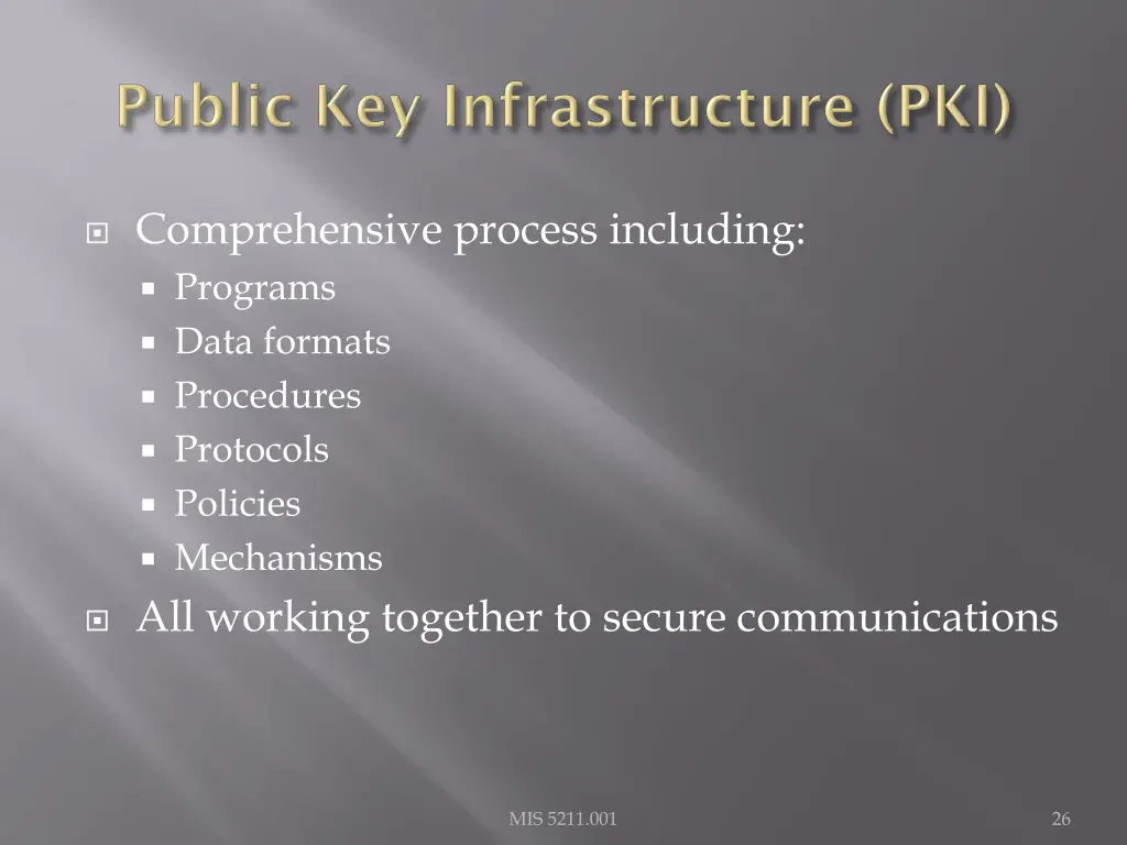 comprehensive process including programs data