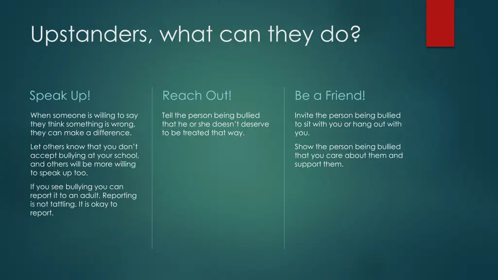 upstanders what can they do