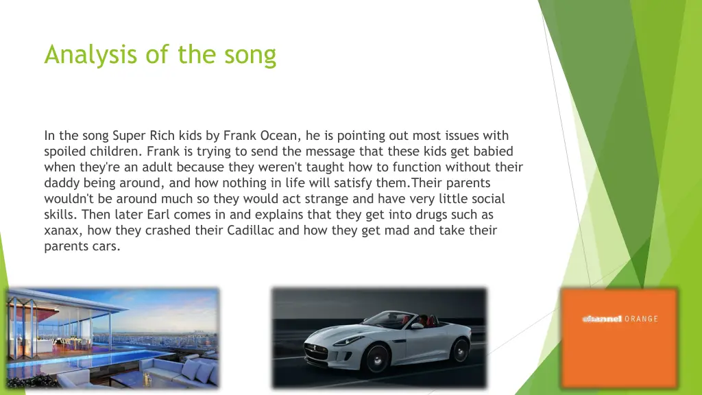 analysis of the song