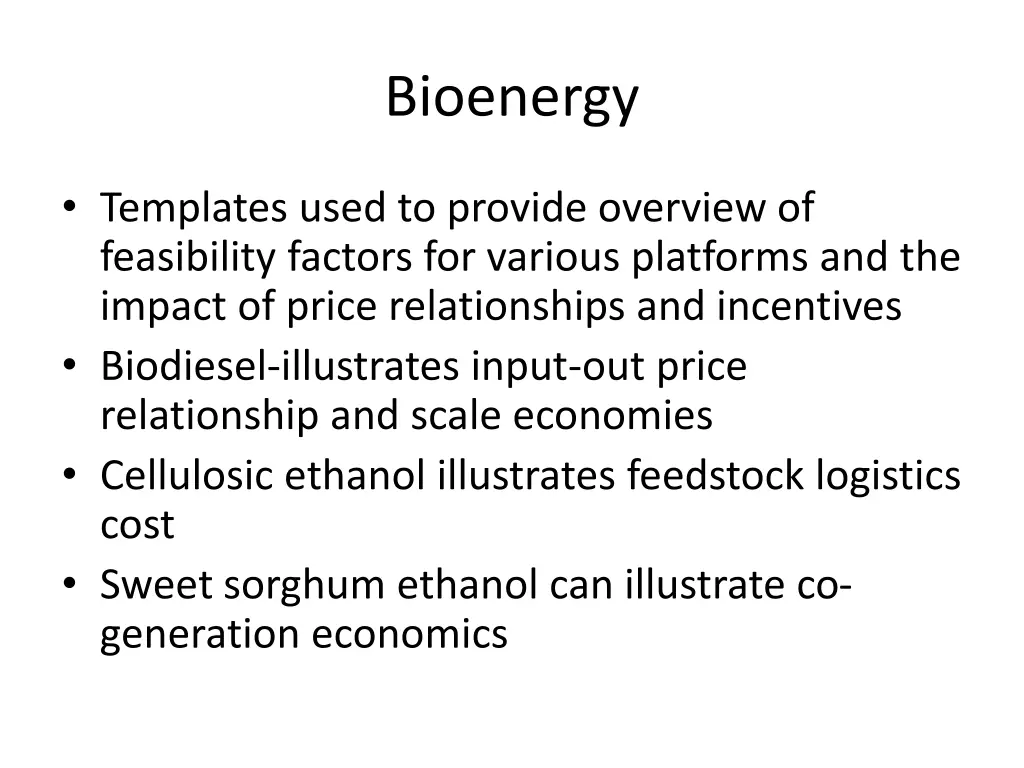 bioenergy
