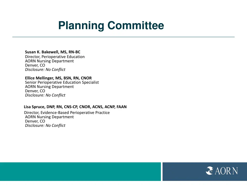 planning committee