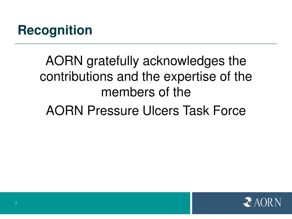 recognition