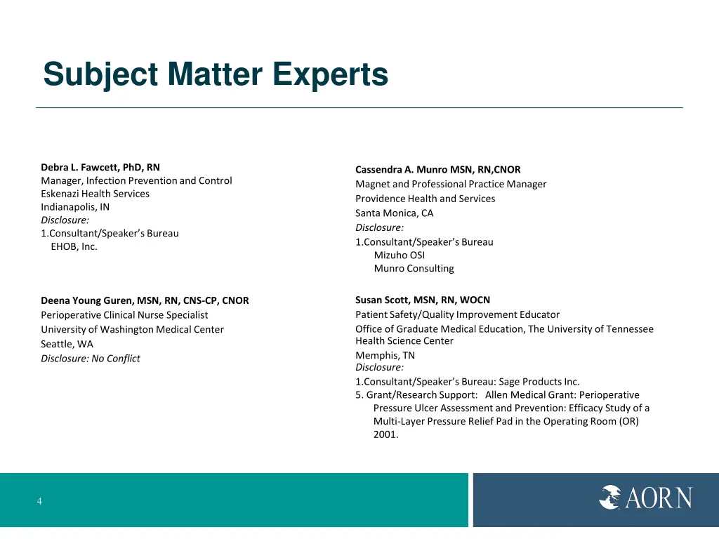 subject matter experts 1